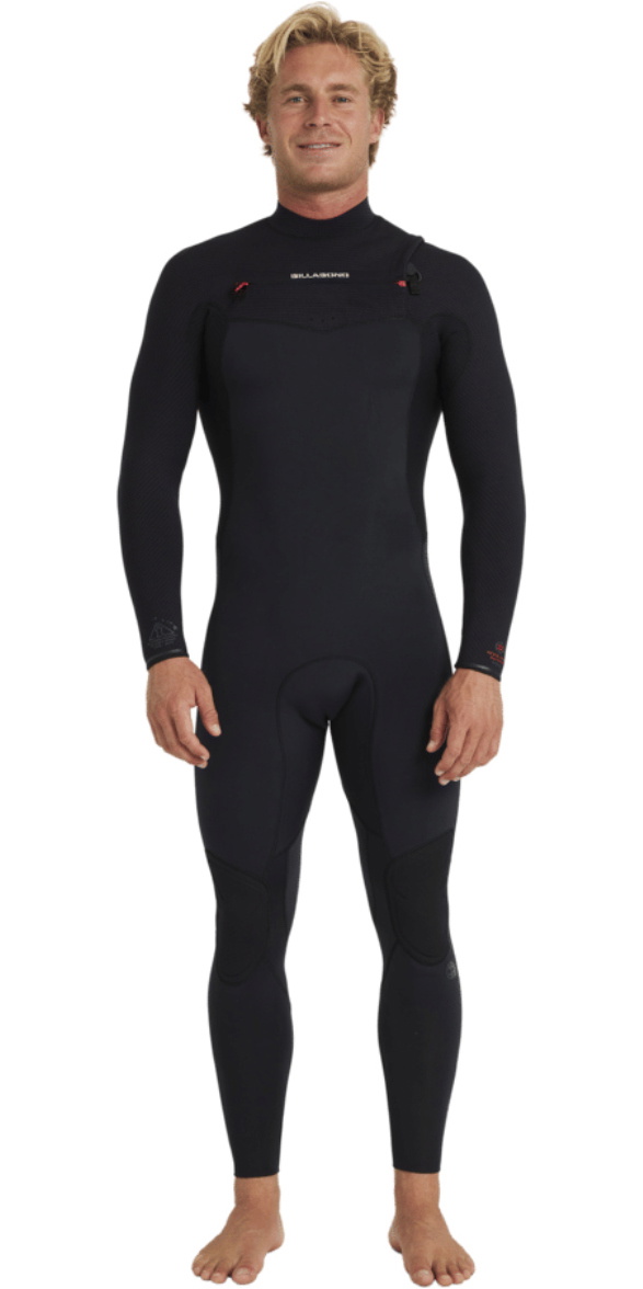 2025 Billabong Mens Foil 4/3mm Back Zip Wetsuit ABYW100235 - Black